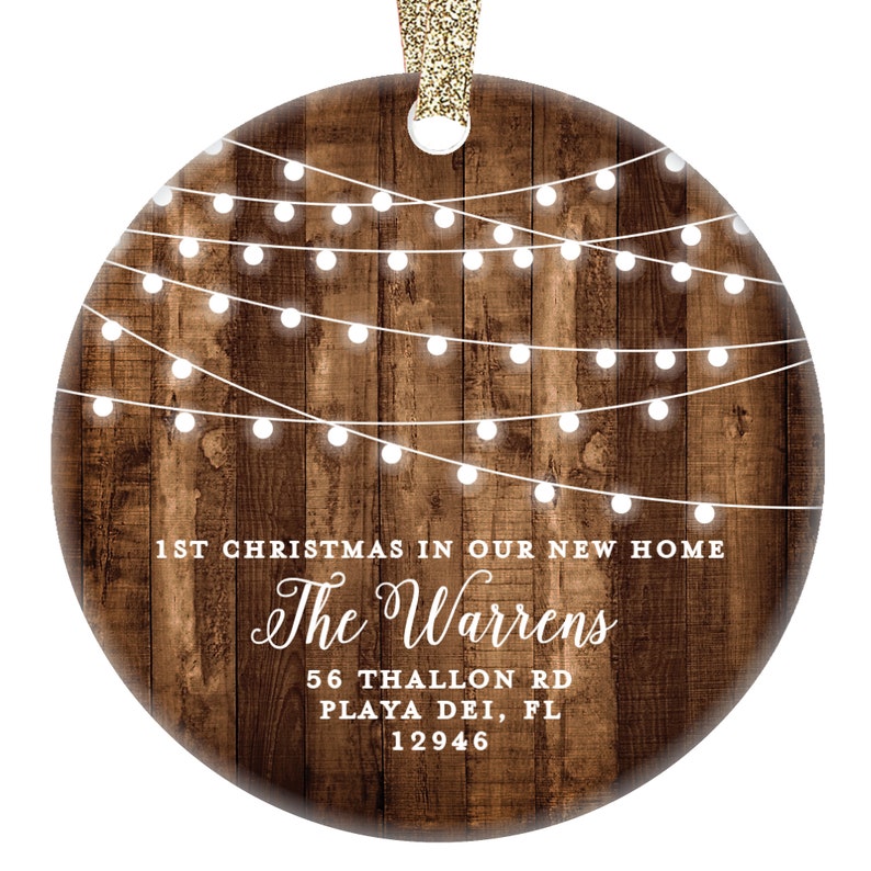 First Christmas in our New Home Ornament, First Christmas in Our Home Christmas Ornament Personalized New Home Gift for Couple, Our Home image 3