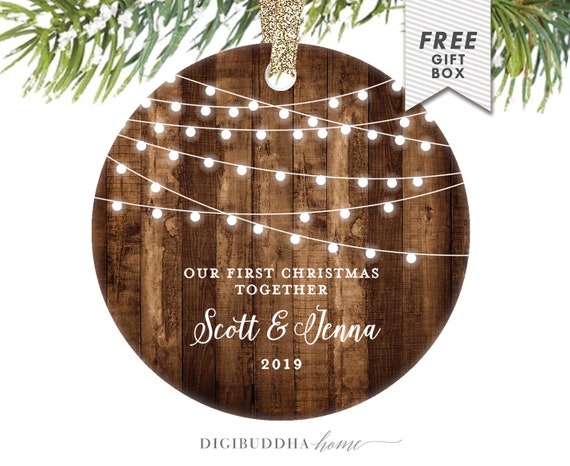 couples christmas ornament