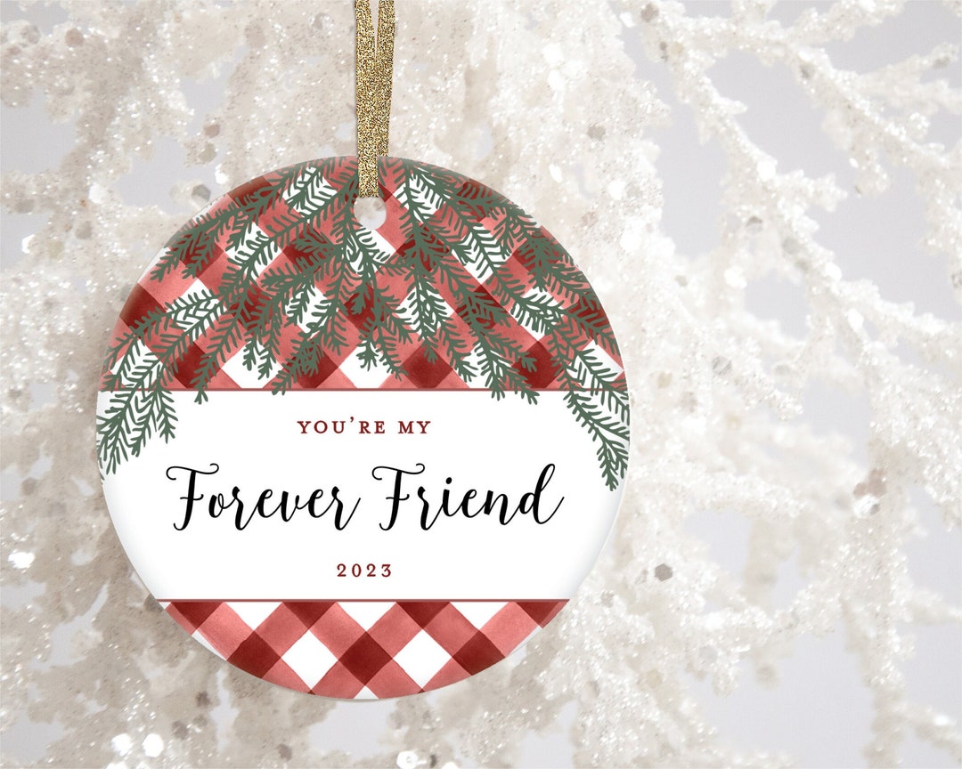 Forever Friends Ornament Best Friend Moving Away Gift Long Etsy