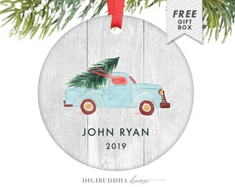 Newborn Baby Gifts Personalized, Baby Boy Christmas Ornament, Boy Baby's First Christmas Gift, Personalized Baby's 1st Christmas Ornament