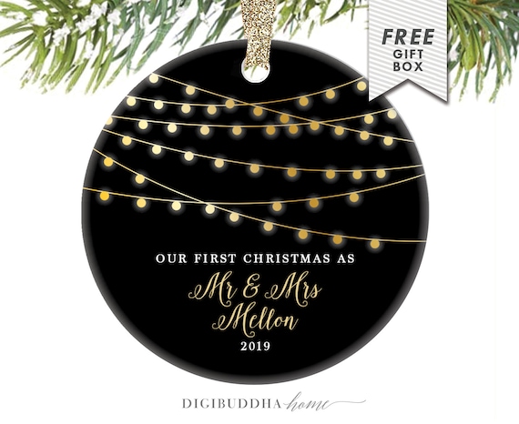 first christmas as mr and mrs ornament