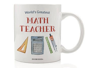 Funny Math Teacher Mug, Funny Math Teacher Gift, Gift for Teacher, New ...