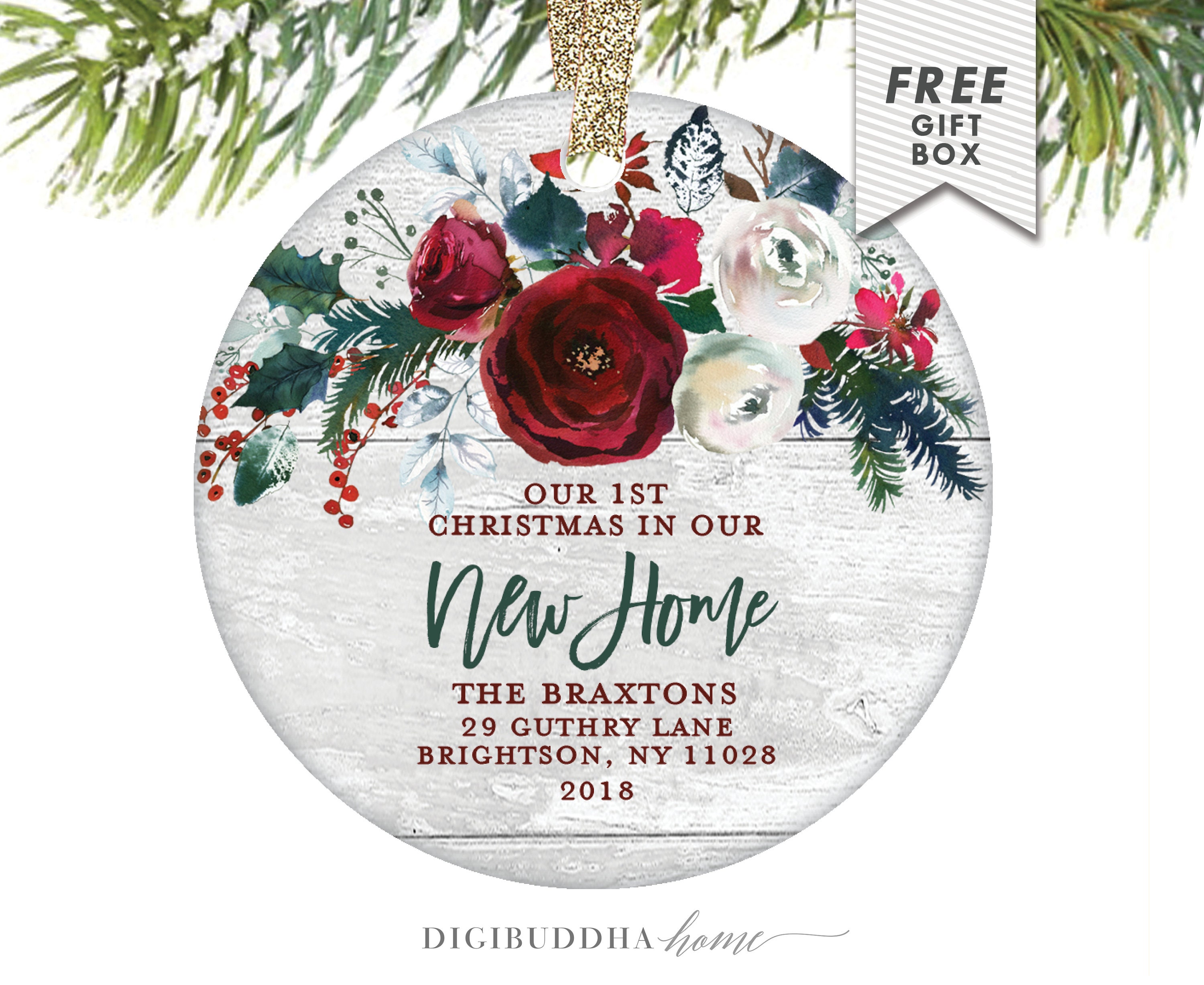 New Homeowner Gift Ideas Our 1st Christmas In Our New Home | Etsy
