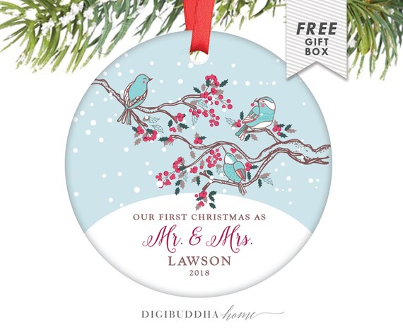 First Married Christmas Ornament Just Married Ornament Etsy image 0 - First Married Christmas Ornament Just Married Ornament Etsy