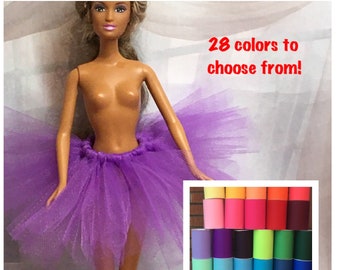 Short Tulle Stranded Tulle Petticoat for your 11.5 Inch Fashion Doll  - Doll Tutu Skirt - Doll Clothes - Doll Skirt - Fashion Doll Clothes