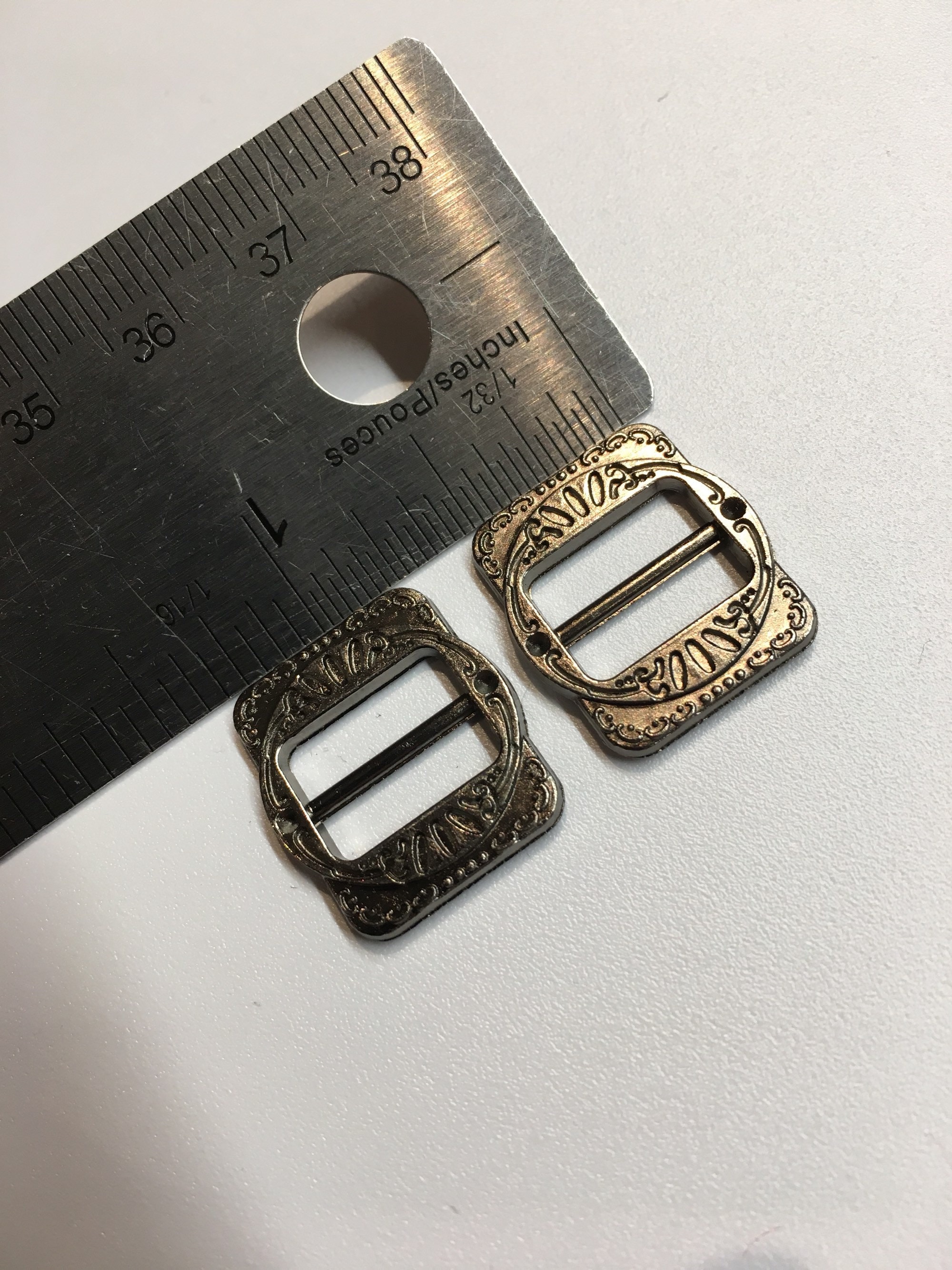 Set of 2 Silver OR Gunmetal Vest Buckles 1/2 Vest Etsy