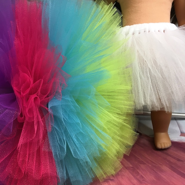 18" Doll Tutu - Choose your Color - Doll Tutu for your 18" Dolls - 18 Inch Doll Skirt - 18 Inch Doll Tutu