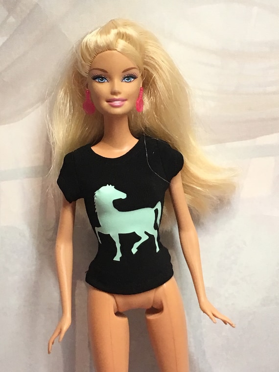 black barbie horse