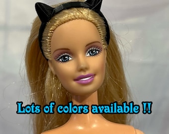 Katzenohren Haarband für Deine 11.5" Fashion Doll, viele Farben zur Auswahl!