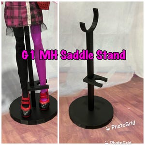 Saddle Stand for your G1/G2 Monster Slimline Fashion Doll, Doll Stand, Fashion Doll Stand, Doll Display, Monster Doll Stand