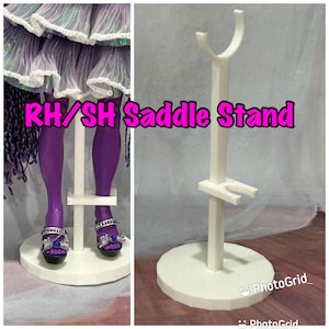 Saddle Style Stand for your 10&quot; Fashion Doll, Doll Stand, Rainbow Doll Stand, Shadow Doll Stand, Fashion Doll Display, G3 Drac Stand