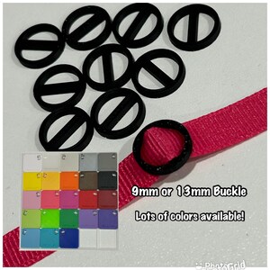 Miniature Round Doll Buckles - 10 Pack of 9mm OR 13mm Round Buckles, Many Colors to Choose From, Sewing Buckles, Plastic Doll Buckle