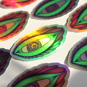 Jungle Eyes Holographic Vinyl Sticker
