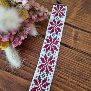 Beaded bracelet, Native beadwork, Wide beaded bracelet, Ukrainian Traditional bracelet, Modern bead bracelets