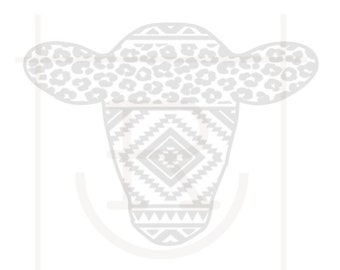 Usage personnel Aztec Cowhead Graphic // TÉLÉCHARGEMENT INSTANTANÉ // Svg // PNG // Dxf // Vaches et enfants // RancHer