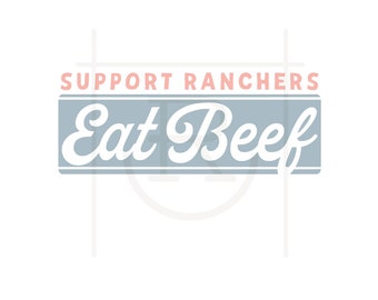 Personal Use Eat Beef Graphic // Vintage // Livestock // SVG // DXF // PNG // Instant Download