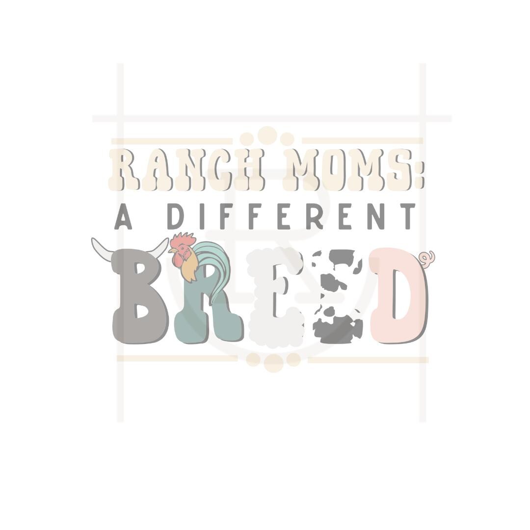 Commercial Use Ranch Moms: A Different Breed Graphic // Livestock ...