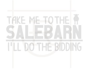 Take Me to the Salebarn グラフィック // Western Baby SVG // Ranch Kid // Roping Kid // Future Farmer カット ファイル // 個人使用 // PNG // DXF