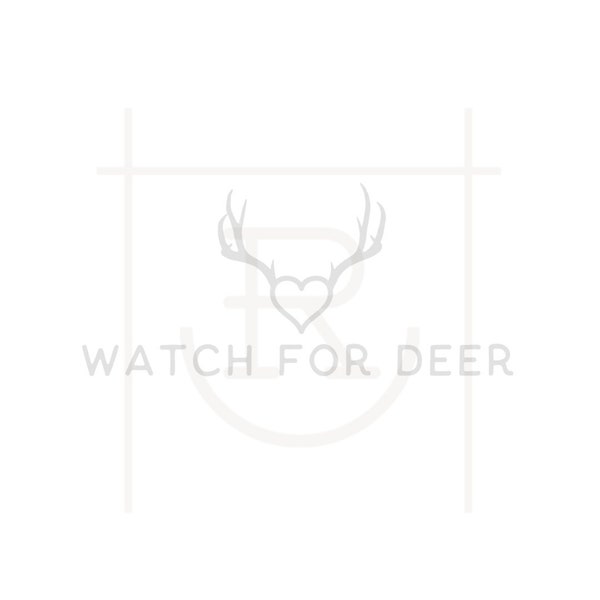 Commercial Use Watch For Deer Graphic // Deer Season // Hunting // Rut // PNG // SVG // Instant Download