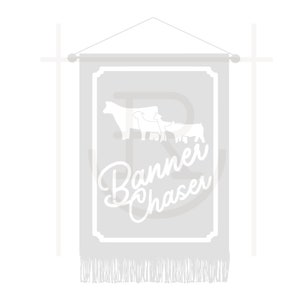 Personal Use Banner Chaser Graphic // Stock Show // Club Calf // Show Steer // Cut File // SVG // PNG // DXF