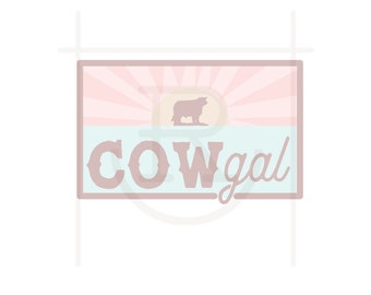 Uso commerciale Cowgal Graphic // Cattle Patch Graphic // Ranch Mama / SVG // PNG // Download istantaneo