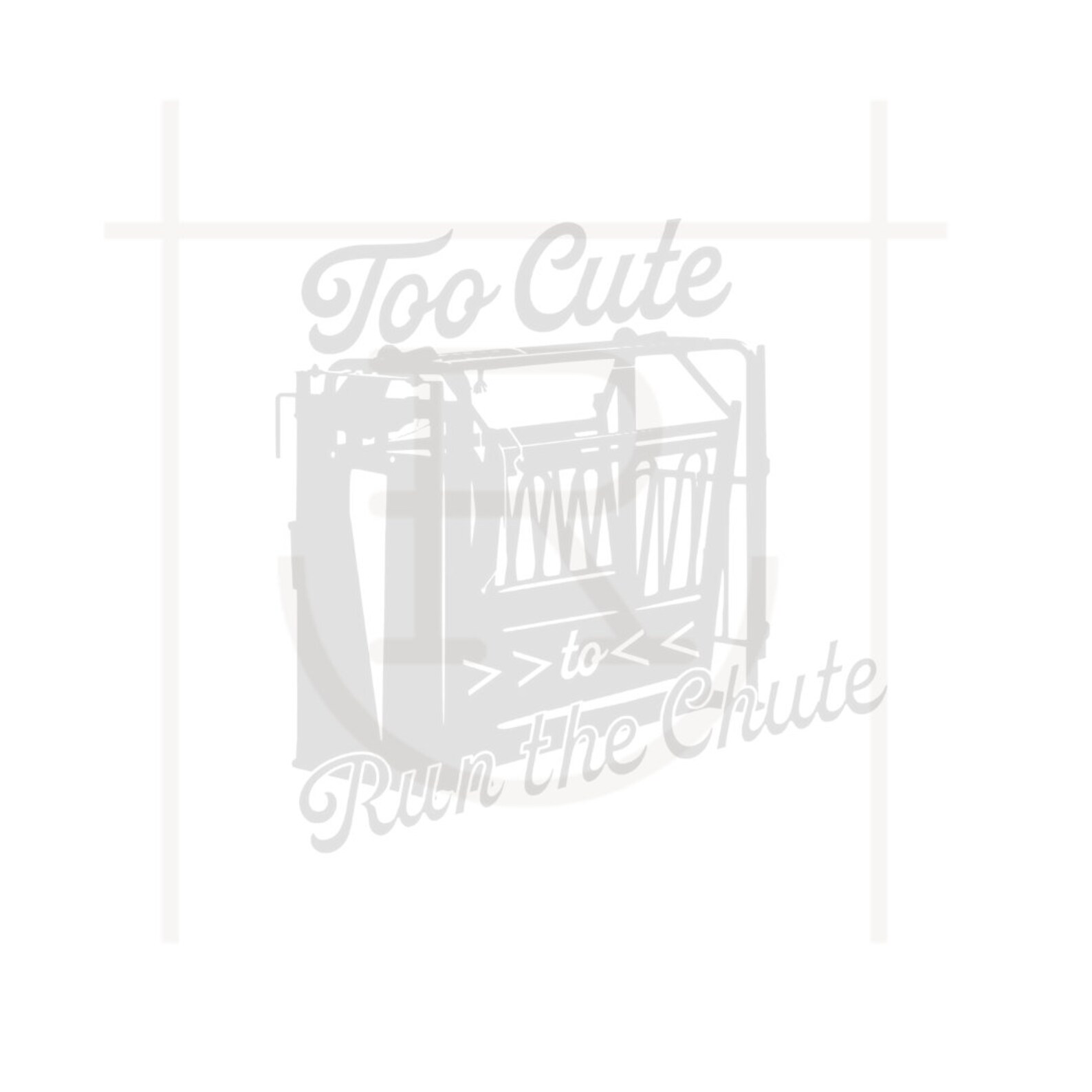 Personal Use Squeeze Chute Graphic // Cattle Chute // Working Chute ...