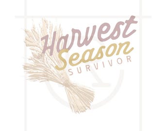 Usage commercial Survivant de la saison des récoltes // Fermier // Femme de ferme // Agriculture // Élevage // PNG // SVG // Téléchargement instantané