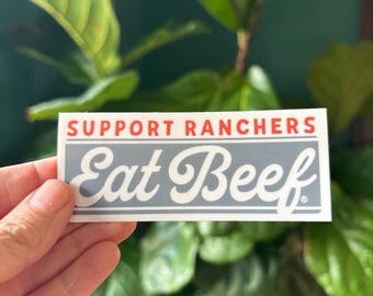 Sticker Mangez du boeuf 2,5 pouces
