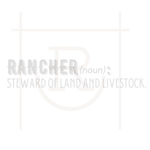 Personal Use Rancher Definition Graphic // Ranch Clipart // Western SVG // DXF // PNG // Instant Download