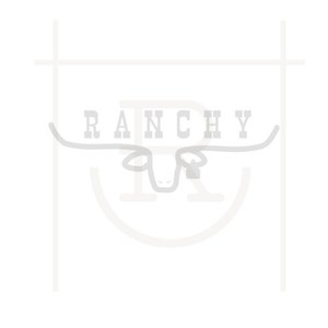 Ranchy Longhorn Clipart // Western Graphic // Ranch Hand // Farm Kid // Ranch Kid // Cowboy // Instant Download // PNG // SVG // DXF