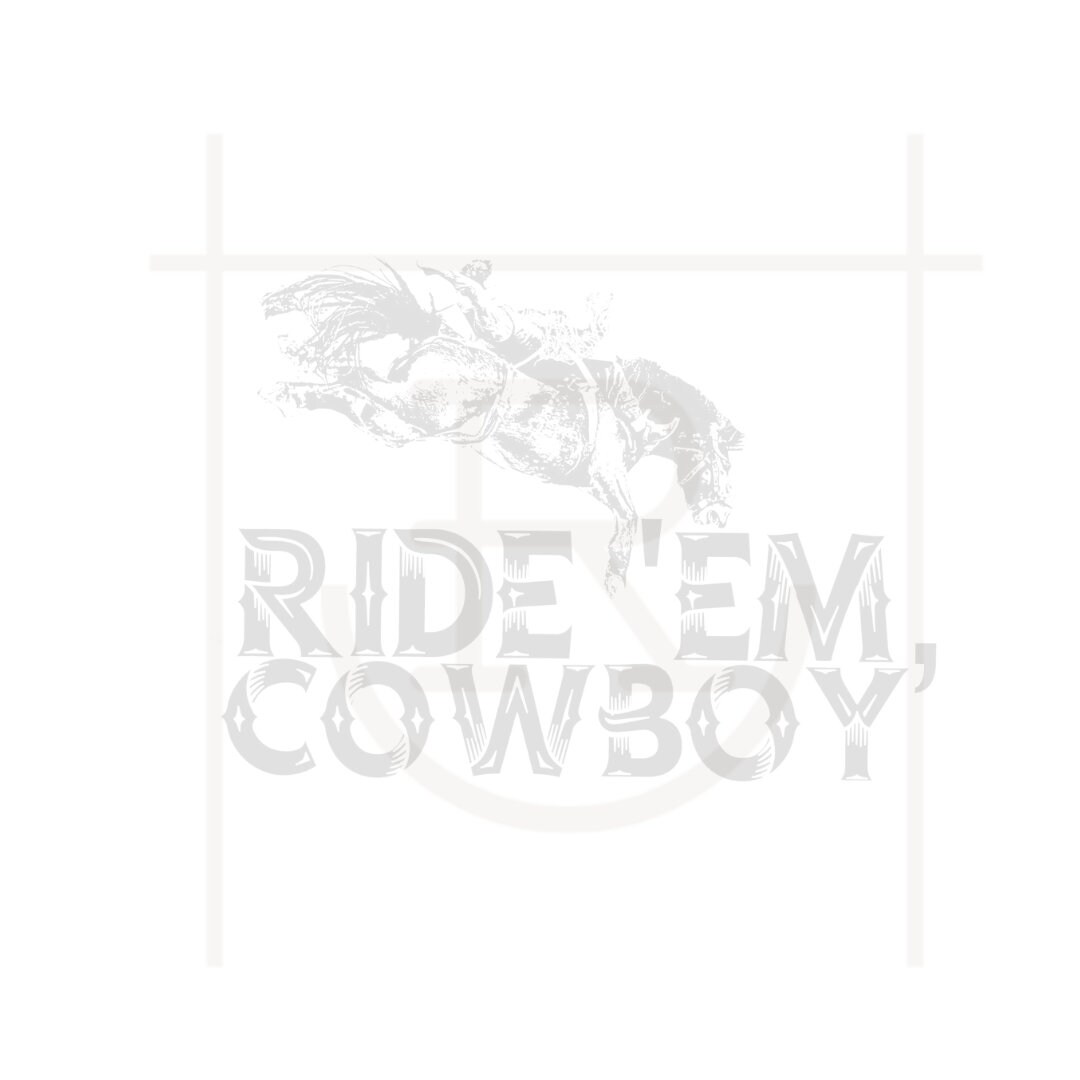 Personal Use Ride 'em Cowboy Graphic // Bronc Riding SVG // Rodeo Graphic // Instant Download
