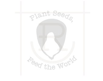 Personal Use Plant Seeds, Feed the World Graphic // Farming Clipart  // Gardening  // SVG // PNG // DXF // Instant Download