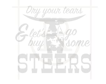 個人的な涙を拭いて去勢牛を買ってください グラフィック // Ranch Kid // 即時ダウンロード // PNG // DXF // SVG