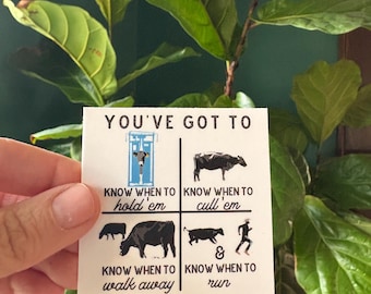 Sticker pour bovins de travail 2,5 po. Vous devez savoir quand les tenir