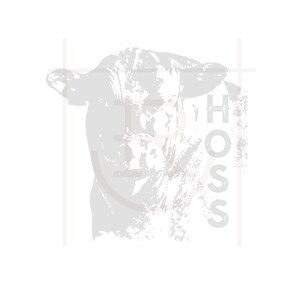 Personal Use Hoss Bull Graphic // Cattle SVG // DXF // PNG // Instant Download //