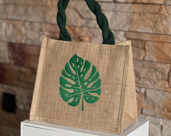 Jute Tasche "Monstera" von Melley