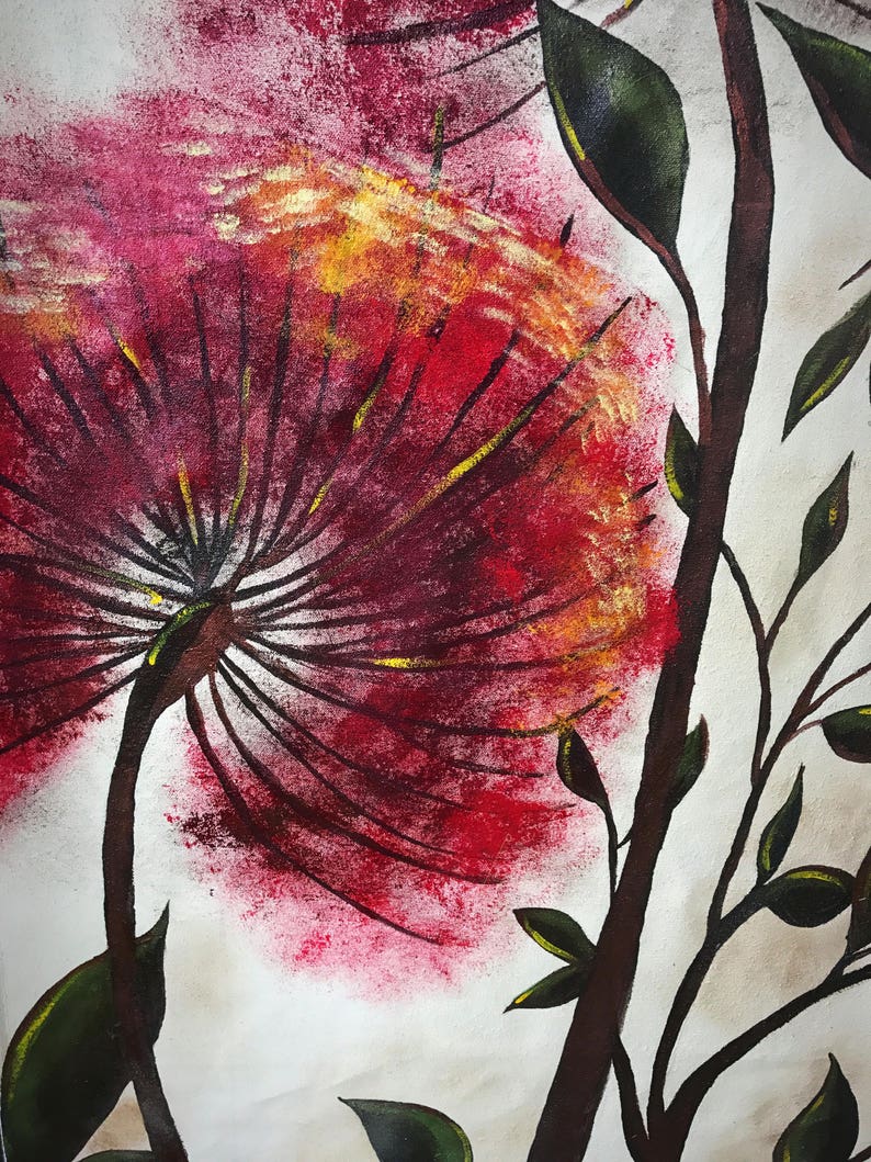 Dandelion Canvas Paintings Etsy