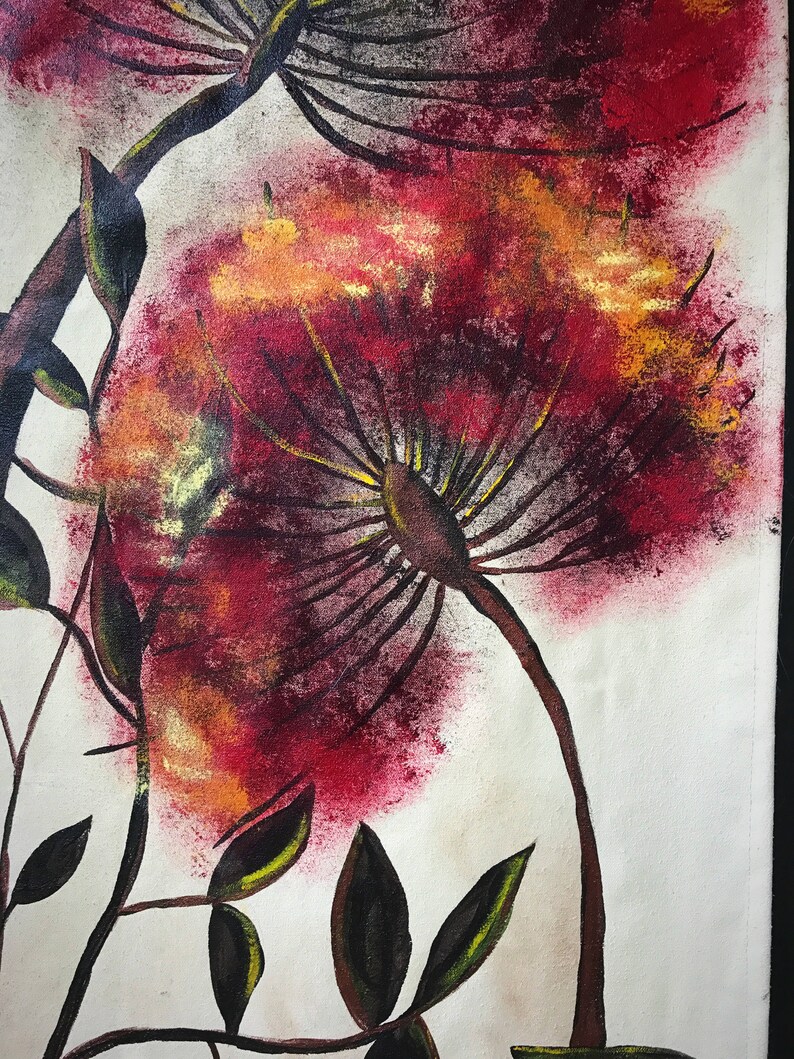 Dandelion Canvas Paintings Etsy