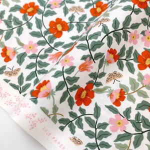 Cotton + Steel Rifle Paper Co Strawberry Fields Primrose Cotton - Ivory - half yard