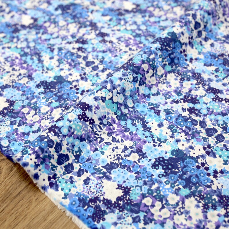 Japanese Fabric Kokka Nostalgic Garden Floral 2 Cotton Viera Etsy