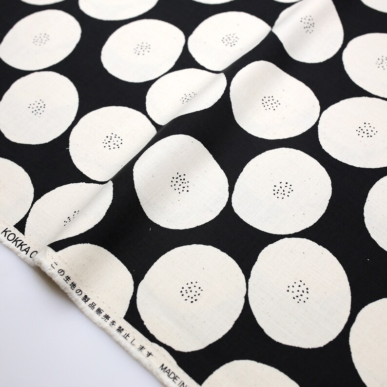 Japanese Fabric Kokka Muddy Works Anpan Soft Canvas Mortley Etsy