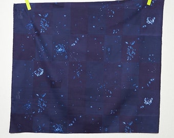 Nani iRO Kokka Japanese Fabric Microcosmos Cotton Sateen - Navy A - 50cm