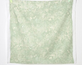 Nani iRO Kokka Japanese Fabric Lei Nani Organic Double Gauze - Grey Mint C - 50cm