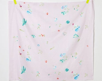 Nani iRO Kokka Japanese Fabric New Morning I Organic Double Gauze - Pink B - 50cm