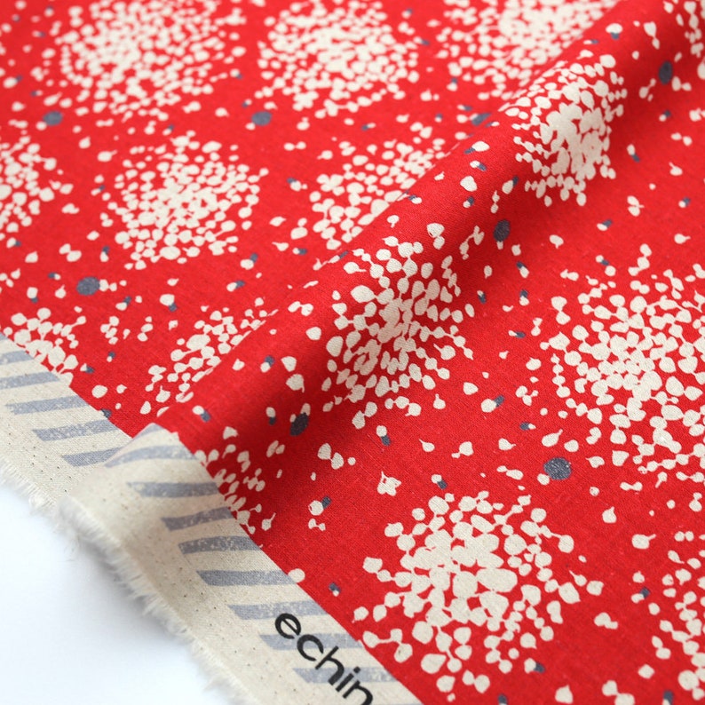 Japanese Fabric Kokka Echino Breeze Cotton linen Canvas Etsy