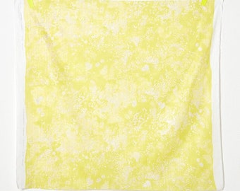 Nani iRO Kokka Japanese Fabric Lei Nani Organic Double Gauze - Yellow B - 50cm