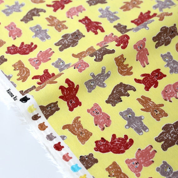 Dog Bulldog Fabric Kokka Japanese Canvas -  in 2023