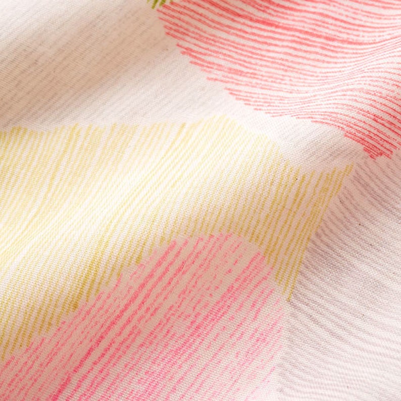50cm Nani Iro Japanese Fabric Kokka Mountain View Double Gauze Pink I