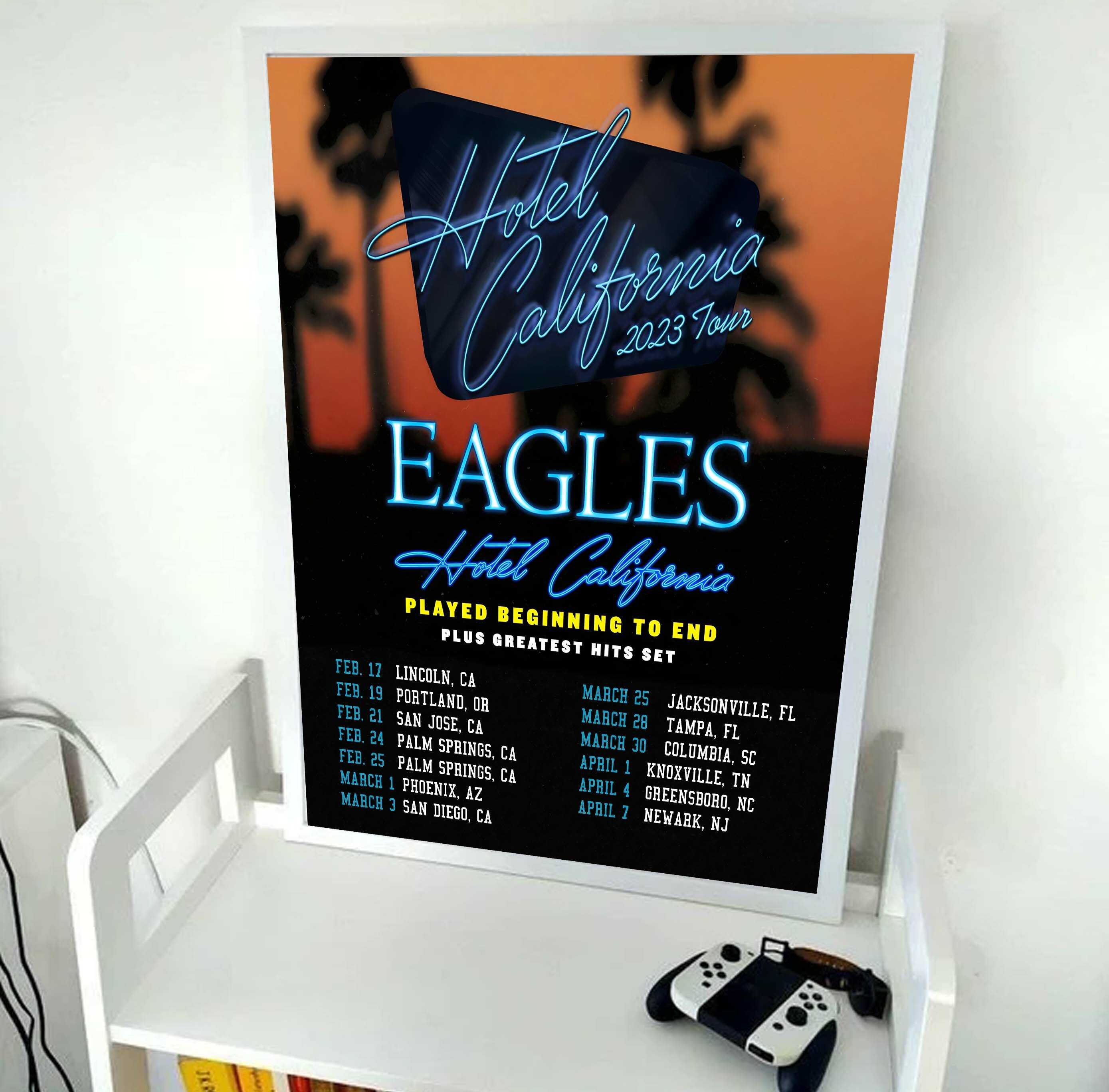 Eagles Hotel California Tour 2023 Poster