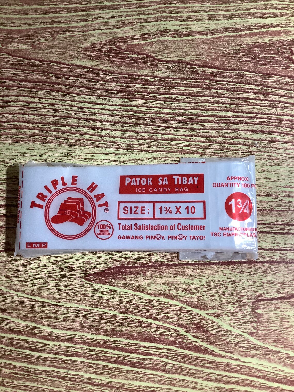 Triple Hat Ice Candy Wrapper Plastic Bag, Approx 100pcs Etsy